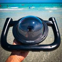 Dome com Suporte Manual para GoPro 9, 10 e 11 Black - Telesin - 3