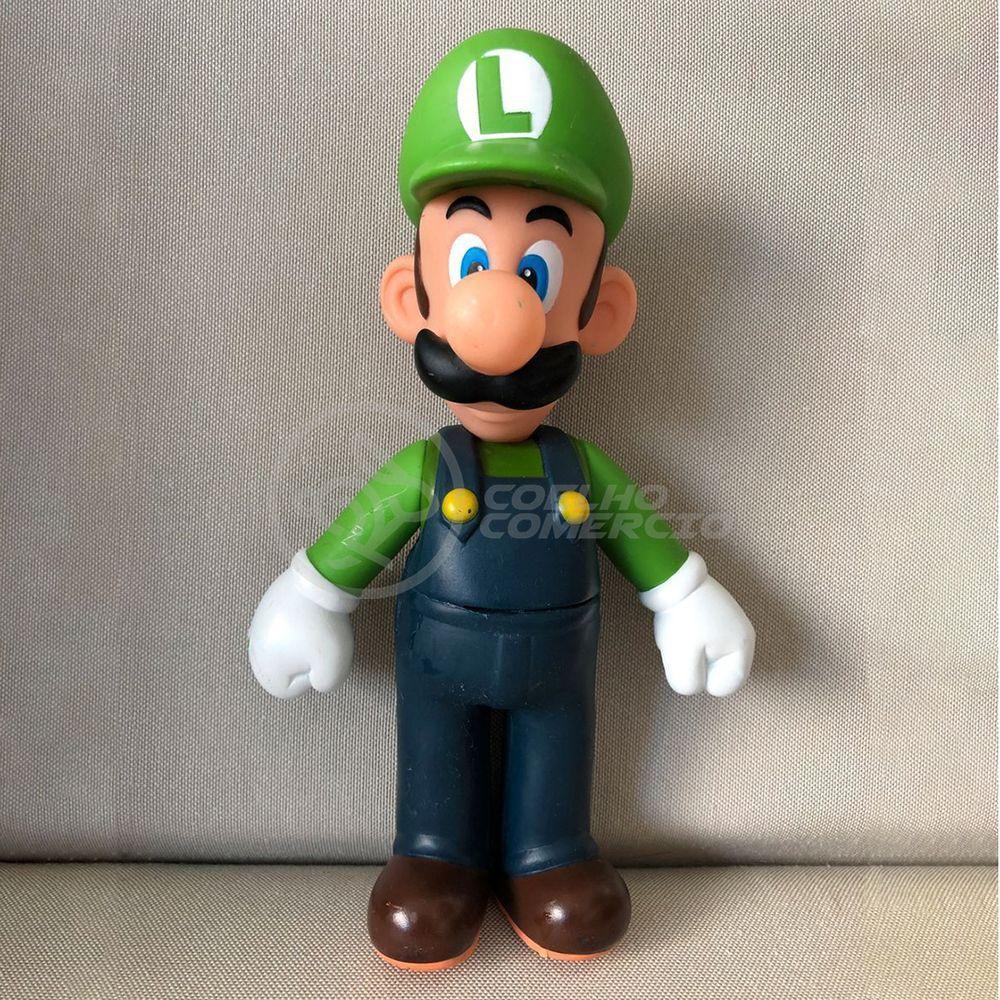 Boneco Action Figure Luigi Articulado Colecionável Grande Super Size 23cm - Super Mario World - 3