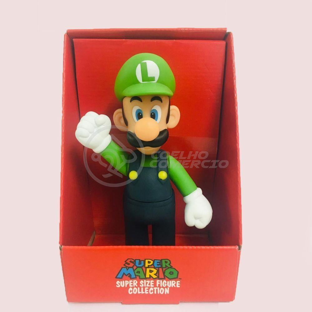 Boneco Action Figure Luigi Super Size 23Cm Super Mario - 9