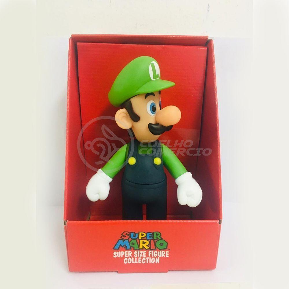 Boneco Action Figure Luigi Super Size 23Cm Super Mario - 1