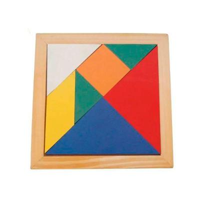 Brinquedos Educativos Jogo Tangram 20x20cm 7 Peças