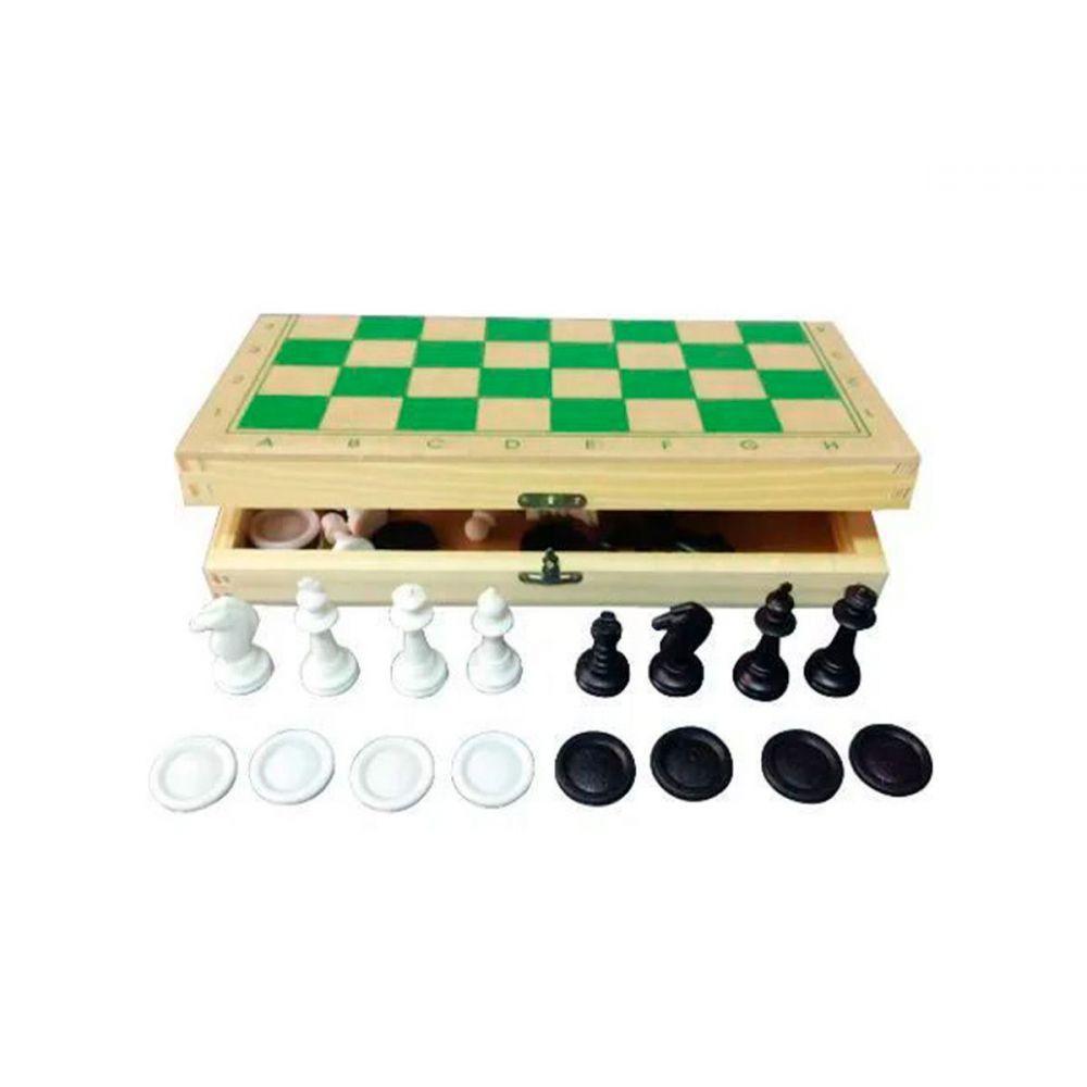 Brinquedos Educativos Jogo de Xadrez e Damas - 2