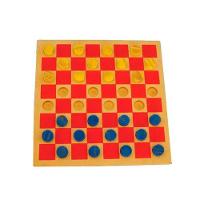 Brinquedos Educativos Jogo Damas em Mdf 24 Peças - 1