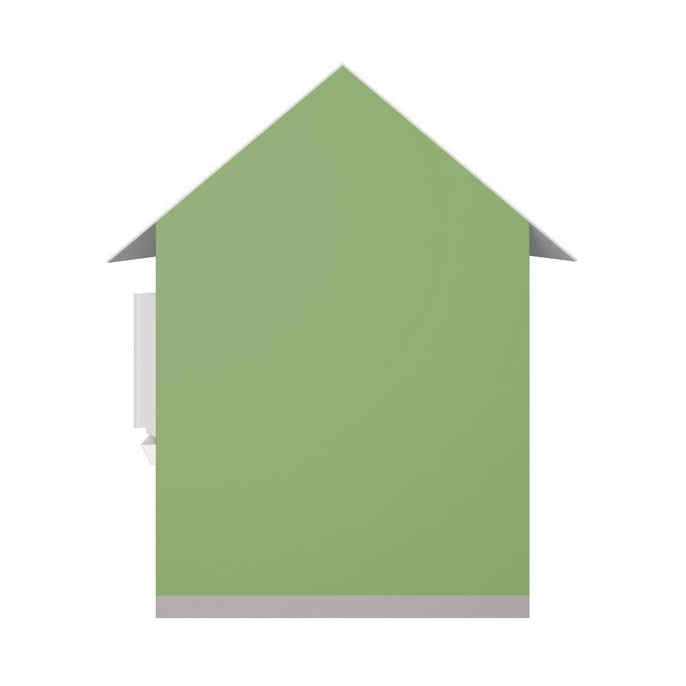 Casinha De Brinquedo Com Cercado E Cobertura Mdf Verde/branco - Criança Feliz - 2