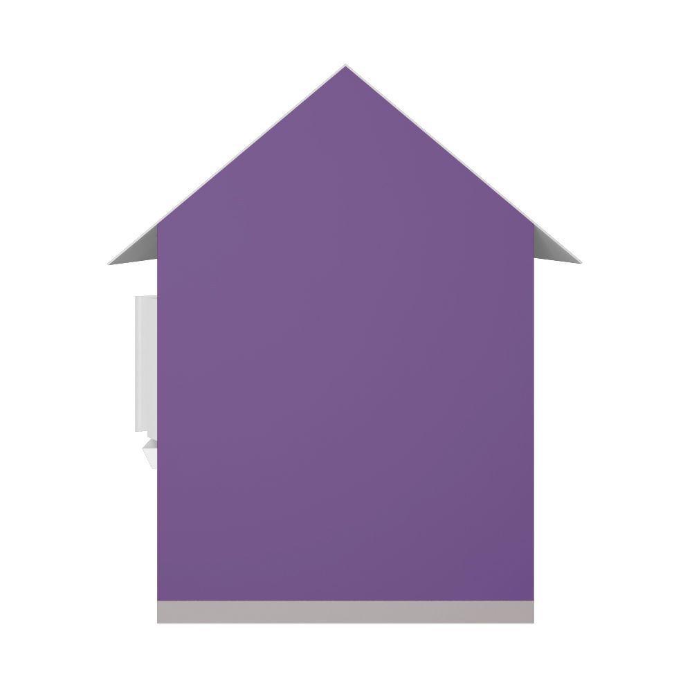 Casinha De Brinquedo Com Cercado E Cobertura Mdf Lilás/branco - Criança Feliz - 2