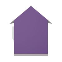 Casinha De Brinquedo Com Cercado E Cobertura Mdf Lilás/branco - Criança Feliz - 2