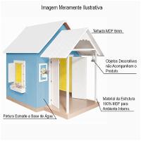 Casinha de Brinquedo com Telhado Branco e Azul Criança Feliz - 6