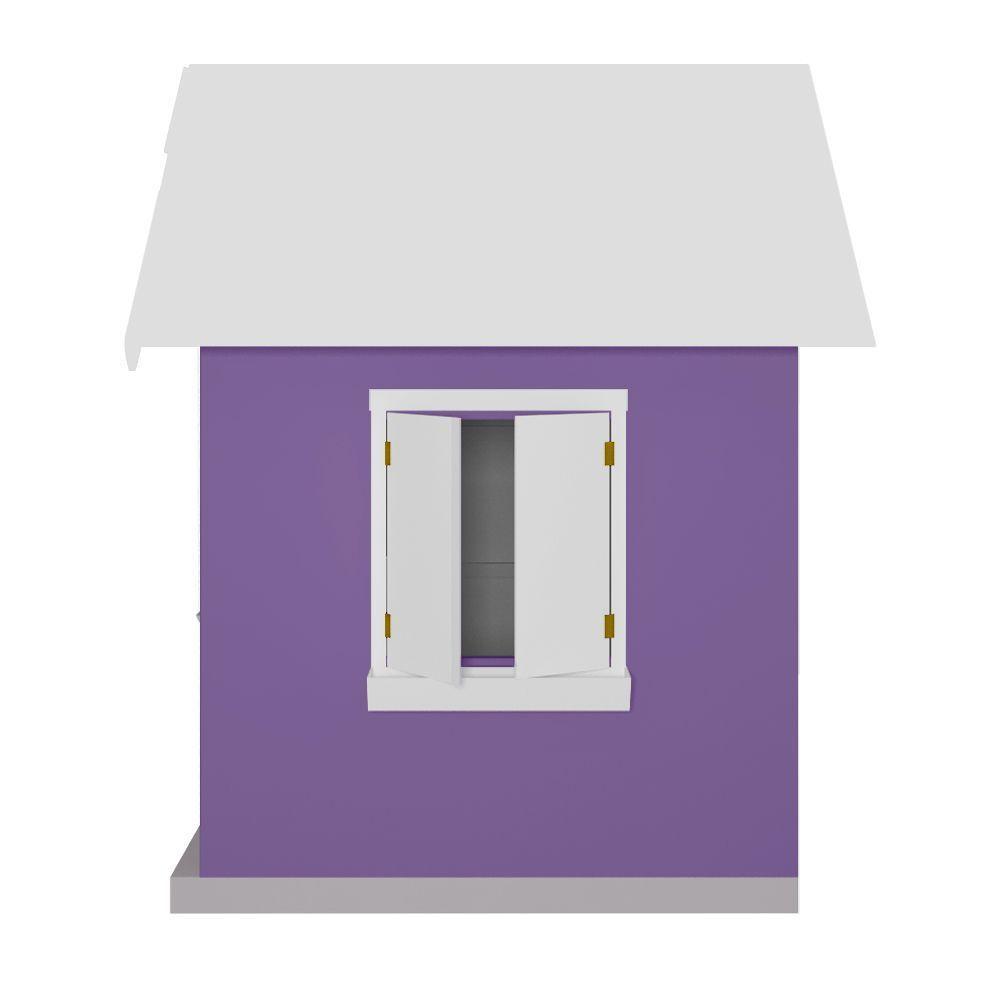 Casinha De Brinquedo Com Floreiros Mdf Lilás/branco - Criança Feliz - 3