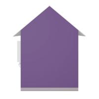 Casinha De Brinquedo Com Floreiros Mdf Lilás/branco - Criança Feliz - 2