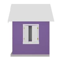 Casinha De Brinquedo Com Floreiros Mdf Lilás/branco - Criança Feliz - 3