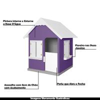 Casinha De Brinquedo Com Floreiros Mdf Lilás/branco - Criança Feliz - 7