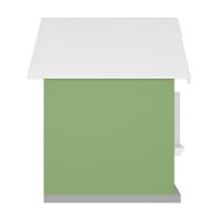 Casinha De Brinquedo Com Floreiros Mdf Verde/branco - Criança Feliz