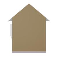 Casinha De Brinquedo Com Floreiros Mdf Bege/branco - Criança Feliz - 2