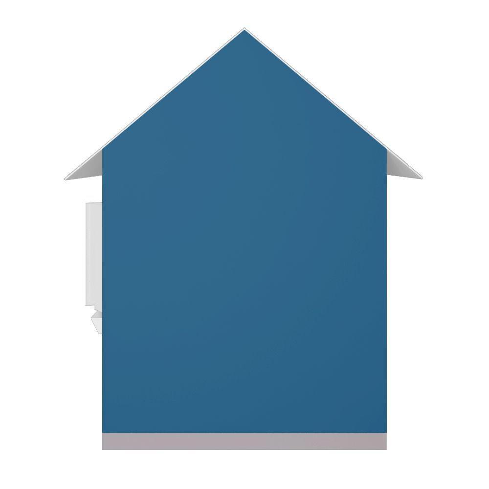 Casinha De Brinquedo Com Floreiros Mdf Azul/branco - Criança Feliz - 2