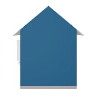 Casinha De Brinquedo Com Floreiros Mdf Azul/branco - Criança Feliz - 2