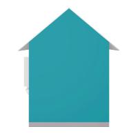 Casinha De Brinquedo Com Floreiros Mdf Azul Turquesa/branco - Criança Feliz - 8