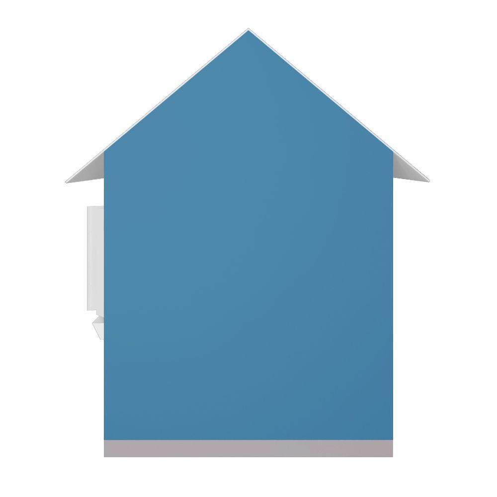 Casinha De Brinquedo Com Floreiros Mdf Azul Claro/branco - Criança Feliz - 2