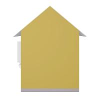 Casinha De Brinquedo Com Floreiros Mdf Amarelo/branco - Criança Feliz - 2