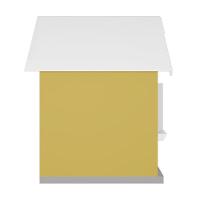 Casinha De Brinquedo Com Floreiros Mdf Amarelo/branco - Criança Feliz