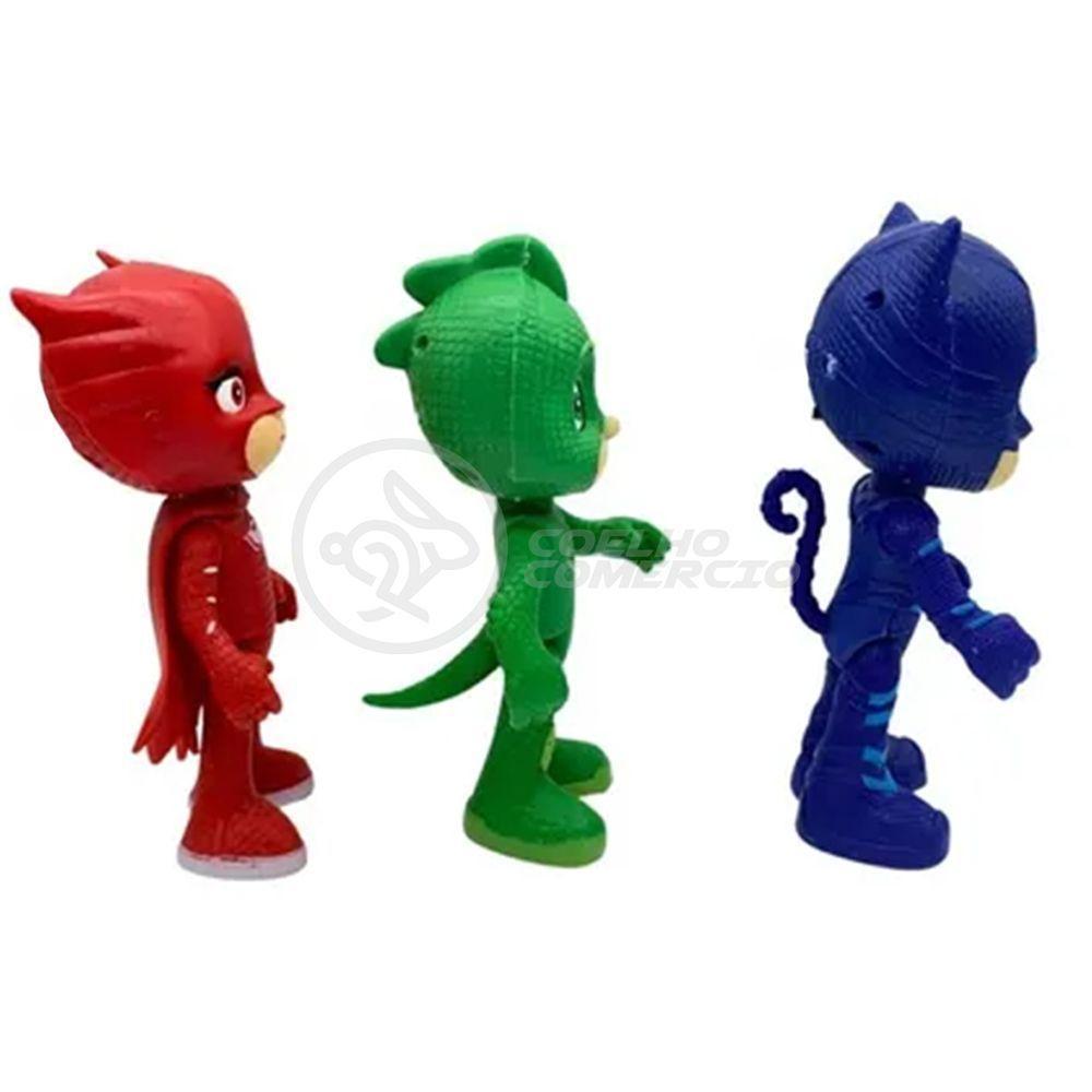 Kit 3 Bonecos Brinquedos Pjmasks Grandes 14Cm - 1