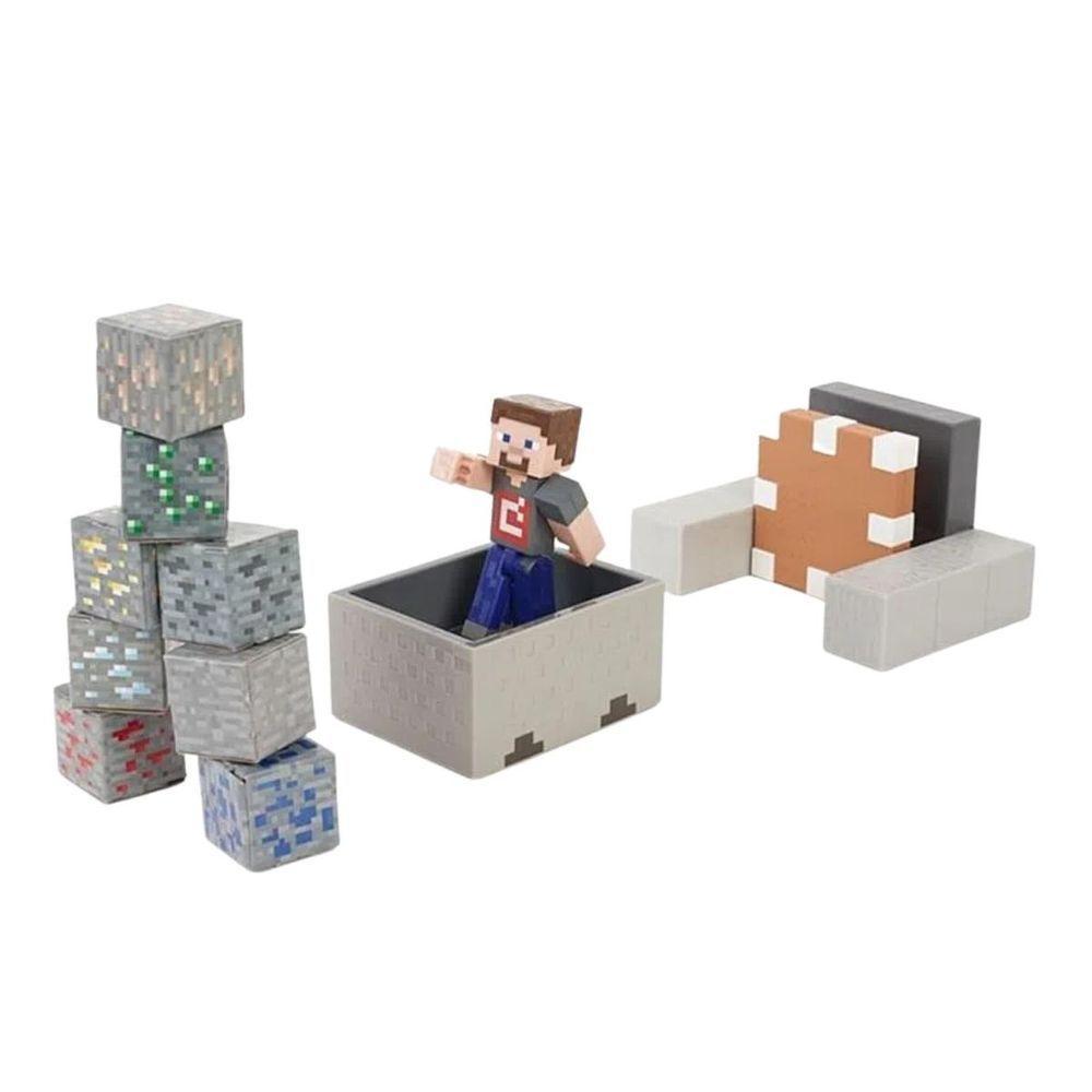 Minecraft Playset Mayhem Com Lançador - Mattel - 3