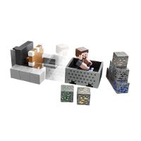 Minecraft Playset Mayhem Com Lançador - Mattel - 2