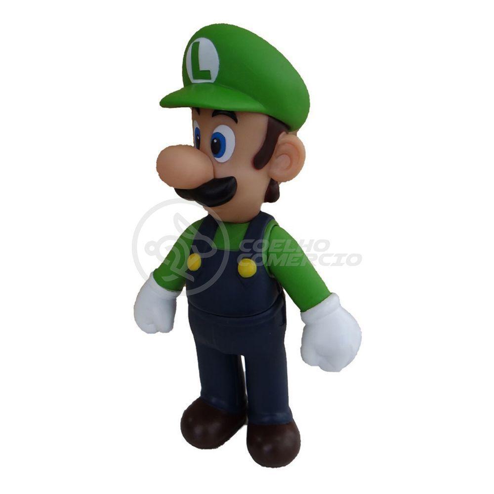 Boneco Action Figure Luigi Super Size 23Cm Super Mario - 6