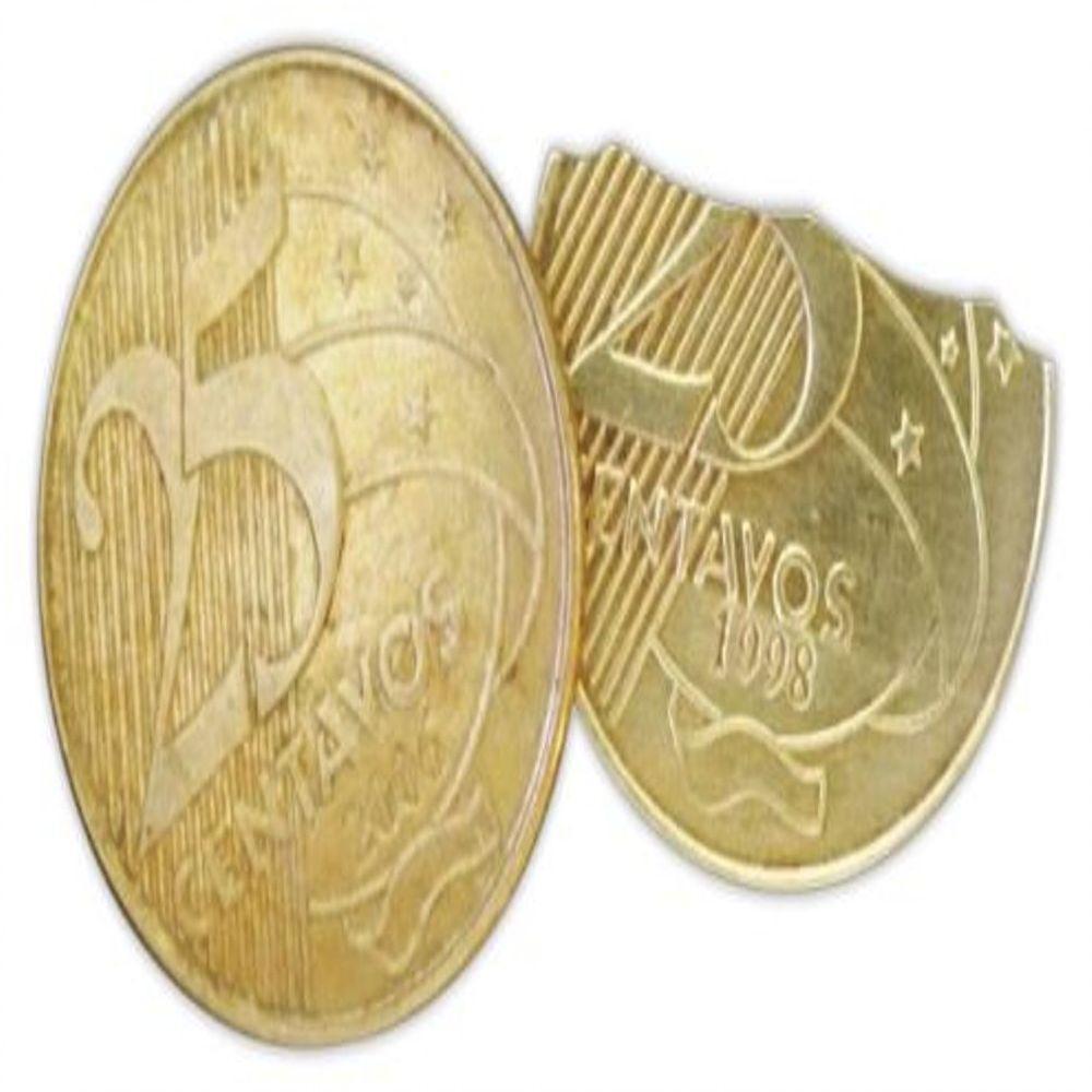 Mágica Moeda Mordida 0,25 Centavos Dourado Fast Magic N°51 - 6