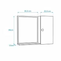 Espelho para Banheiro com Armário Azul