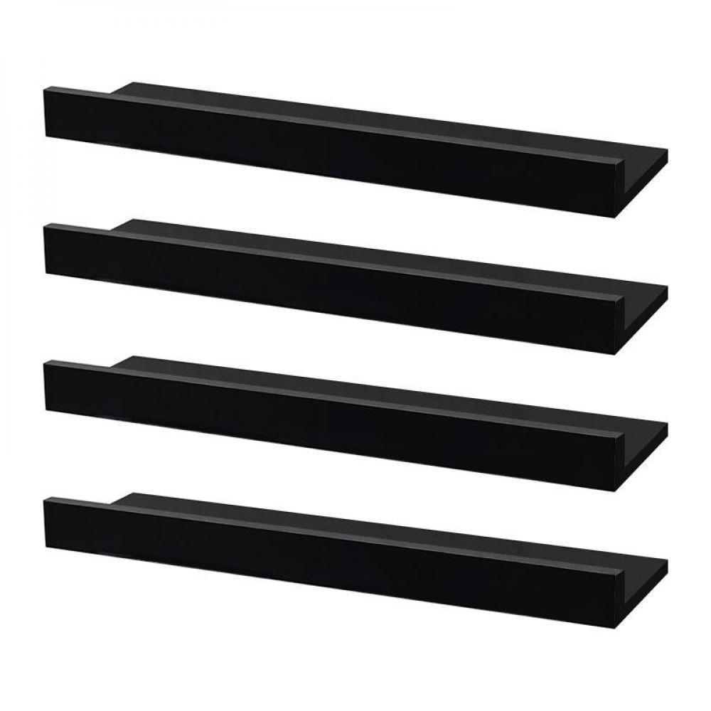 Kit 4 Prateleiras Porta Quadros 60 X 15cm Suporte Invisível - 1