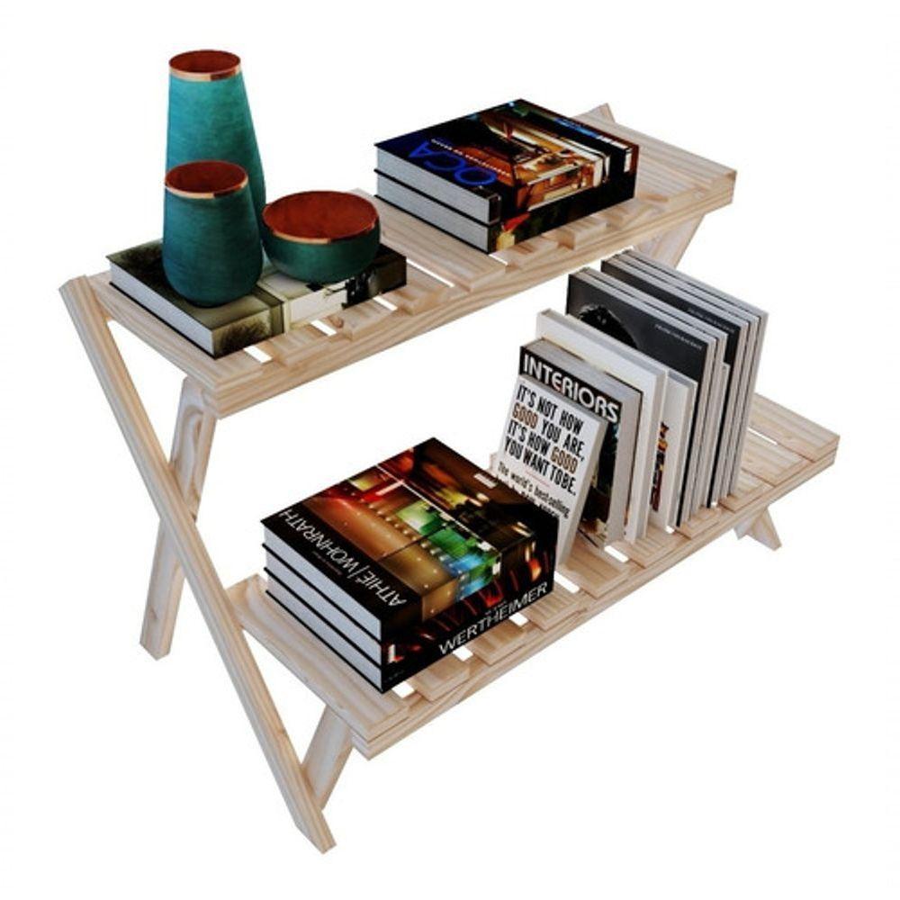 Kit Prateleiras Design Escada Para Livros E Vasos - 1