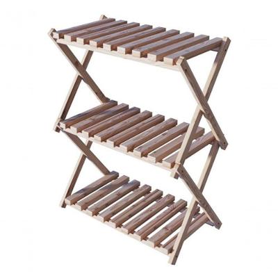 Organizadora De Calçados 3 Prateleiras Cor Natural 