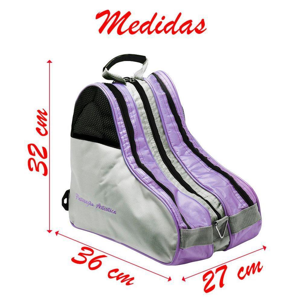 Bolsa Para Patins Com Alça E 3 Divisórias Reforçada Lilás - 2