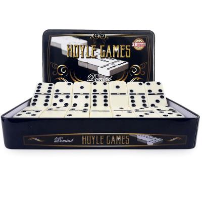 Dominó Composto Resina Polipropileno Estojo Metal Hoyle Game