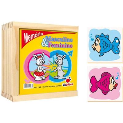Jogo Da Memória - Masculino E Feminino - Ciabrink
