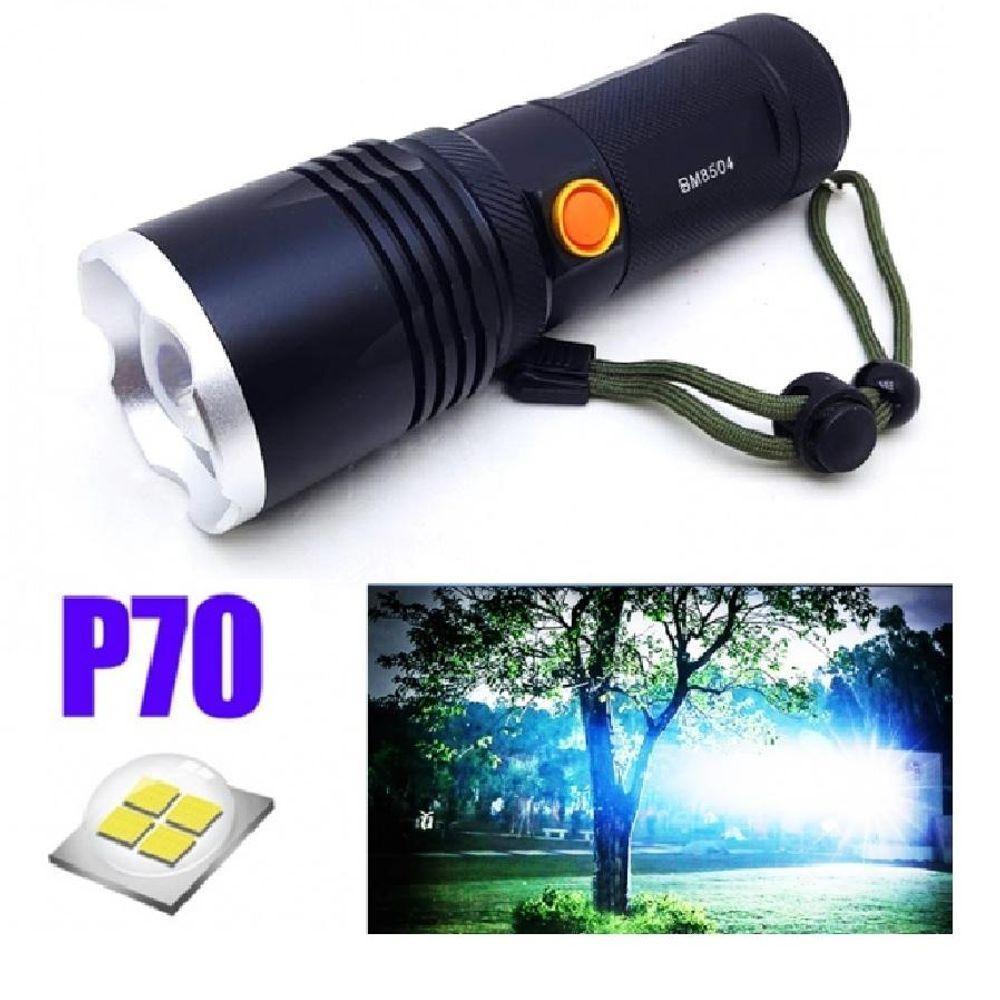 Lanterna Holofote Tática Led P70 Com Zoom Ajustável - Bm8504 - 7