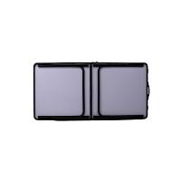 Mesa Dobrável De Aluminio Madeira 120 X 60 Cm - 9