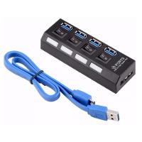 Hub Usb 3.0 com 4 Portas High Speed 5 Gbps com Teclas On/off - 3