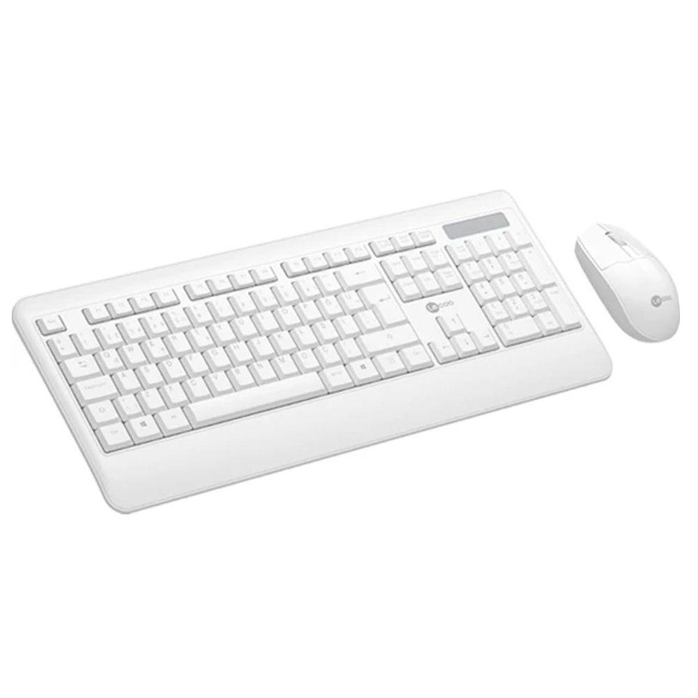 Kit Teclado E Mouse Wireless Lecoo, 2.4 Ghz, Abnt2, 1200dpi, Branco - Kw202wh - 3