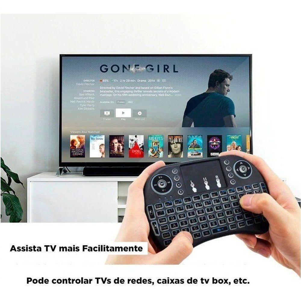 Mini Teclado Usb Wireless Touchpad Sem Fio Android Tv Smart - 5