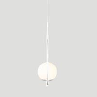 Pendente Lustre On Loop Branco Com Globo De Vidro Branco - 6