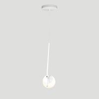 Lustre Pendente On Ly - Branco Com Globo De Vidro Branco - 3