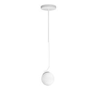 Lustre Pendente On Ly - Branco Com Globo De Vidro Branco - 8