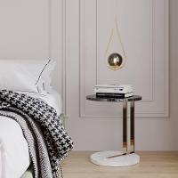 Lustre Pendente On Drop - Dourado Com Globo De Vidro âmbar