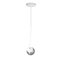 Lustre Pendente On Ly - Branco Com Globo De Vidro Fumê - 3