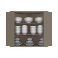 Armário Aéreo p/ Cozinha Canto Oblíquo Connect 2 Portas 83cm Off White - Henn