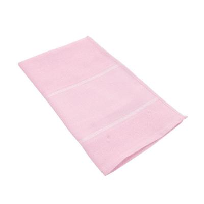 Fraldinha De Boca Ponto Cruz Com Bainha 30x40cm Mabber Rosa