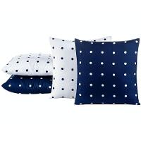 Kit 04 Almofadas Cheias Petit Poa 45cm X 45cm Marinho - 1