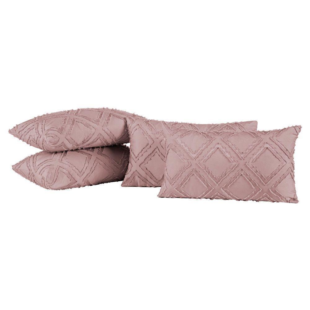 Kit 04 Almofadas Cheias Aveline 60cm X 30cm Rose - 1