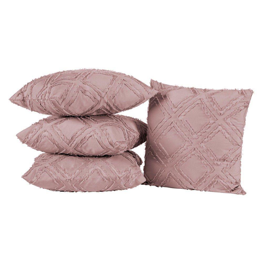 Kit 04 Almofadas Cheias Aveline 45cm X 45cm Rose - 1
